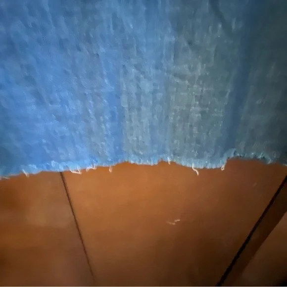 MittoShop Sz Medium Denim Dress Size M. Boho Vibes. Bell Sleeves - Picture 5 of 6